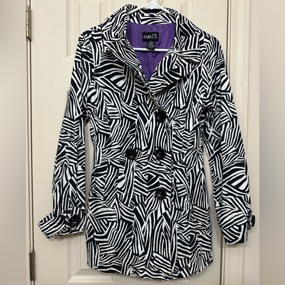 Rue 21 Lightweight Peacoat Style Jacket Size M